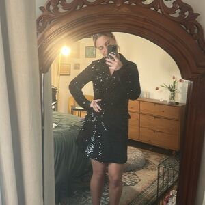 Black sequin dress blazer!